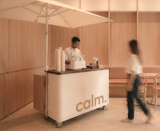 Calm In Company hosting drinks at an event