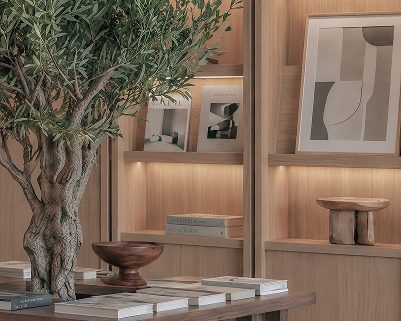 Living green and warm timber